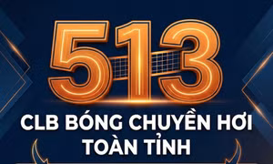 513 - là số CLB bóng chuyền hơi đã được thành lập trên toàn tỉnh