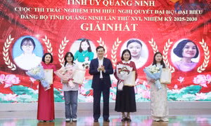 Tổng kết, trao giải cuộc thi trắc nghiệm tìm hiểu Nghị quyết Đại hội Đảng bộ tỉnh