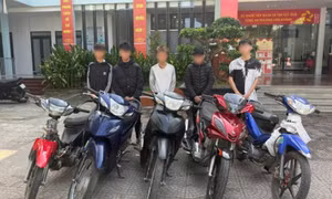 Trộm xe máy liên tiếp, nhóm thiếu niên 13-16 tuổi ở Đà Nẵng sa lưới