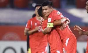 Quang Hải, Đình Bắc tỏa sáng giúp Công An Hà Nội đặt một chân vào tứ kết Champions League Two