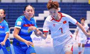 Futsal nữ Việt Nam thắng 2-0 Philippines