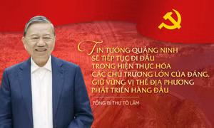Tổng Bí thư Tô Lâm: Tin tưởng Quảng Ninh sẽ tiếp tục đi đầu trong hiện thực hóa các chủ trương lớn của Đảng, giữ vững vị thế địa phương phát triển hàng đầu