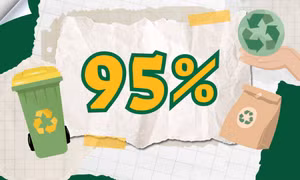 95% - là tỷ lệ rác thải sinh hoạt đô thị trên toàn quốc được thu gom, xử lý theo quy định vào năm 2030