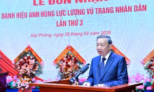 Phát biểu của Tổng Bí thư Tô Lâm tại Lễ đón nhận danh hiệu Anh hùng LLVTND của Quân chủng Hải quân