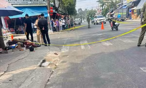 Tai nạn xe máy khiến 1 người tử vong, 3 người bị thương ở TPHCM