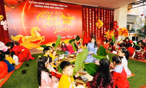 “Chào xuân 2026” - Trải nghiệm Tết cổ truyền cho học sinh mầm non