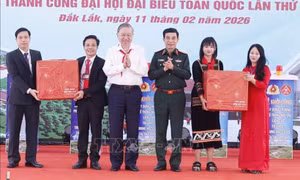 Tổng Bí thư Tô Lâm dự khởi công trường phổ thông nội trú tại xã Ea Rốk (Đắk Lắk)