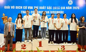 Nguyễn Lê Cẩm Hiền (Quảng Ninh) giành HCV tại Giải VĐ Cờ vua trẻ xuất sắc quốc gia 2025