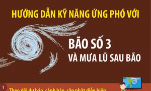 Hướng dẫn kỹ năng ứng phó với bão số 3 và mưa lũ sau bão