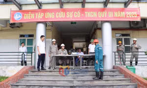 Than Hạ Long diễn tập phương án ứng cứu sự cố, tìm kiếm cứu nạn quý III năm 2025