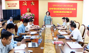 Chi bộ Ban Tổ chức Tỉnh ủy tổ chức sinh hoạt chuyên đề