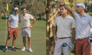Huyền thoại Federer và Nadal đọ sức trên sân golf