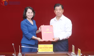 Trao quyết định của Tỉnh ủy về công tác cán bộ