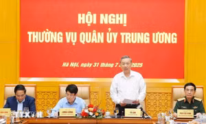 Tổng Bí thư Tô Lâm chủ trì Hội nghị Thường vụ Quân ủy Trung ương