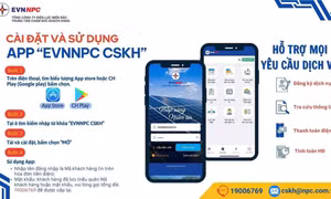 Tra cứu chỉ số công tơ điện qua App CSKH EVNNPC: Dễ cài đặt, dễ thực hiện và dễ giám sát