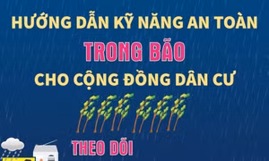 Hướng dẫn kỹ năng an toàn trước và trong bão cho cộng đồng dân cư