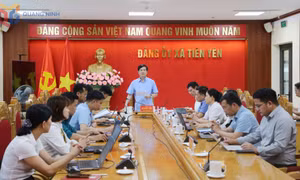 Thường trực Tỉnh ủy làm việc với Ban Thường vụ Đảng ủy xã Tiên Yên 