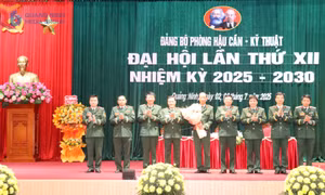 Đại hội Đảng bộ Phòng Hậu cần - Kỹ thuật (Bộ CHQS tỉnh) lần thứ XII, nhiệm kỳ 2025-2030