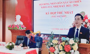 Hội nghị BTV, BCH và Kỳ họp thứ nhất HĐND xã Cái Chiên, nhiệm kỳ 2021-2026, tháng 7-2025