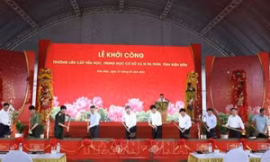 Tổng Bí thư Tô Lâm dự lễ khởi công xây dựng trường học tại xã Si Pa Phìn (Điện Biên)