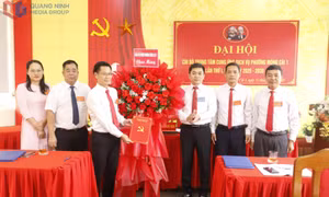 Đại hội Chi bộ Trung tâm cung ứng dịch vụ phường Móng Cái 1 