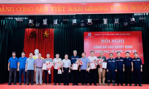 Nhiệt điện Quảng Ninh: Hội nghị công bố quyết định về công tác tổ chức, cán bộ