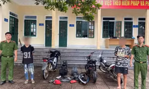 Bắt 2 thiếu niên gây ra 2 vụ trộm cắp xe máy
