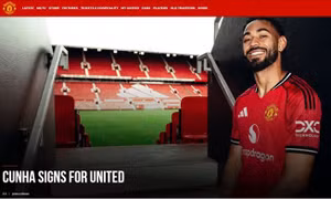 Matheus Cunha mang áo số 10 ở Man United