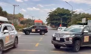 Lâm Đồng: Xử lý vụ tự ý chặn đường để "đoàn xe doanh nhân qua đường"