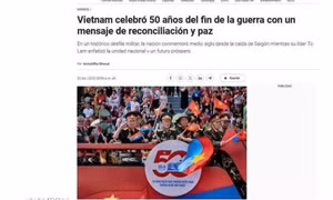 Truyền thông Argentina đưa đậm nét về Lễ kỷ niệm Chiến thắng 30/4 của Việt Nam