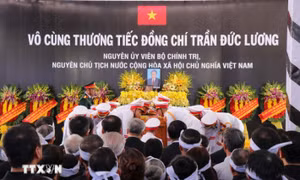 Lễ an táng nguyên Chủ tịch nước Trần Đức Lương tại Quảng Ngãi