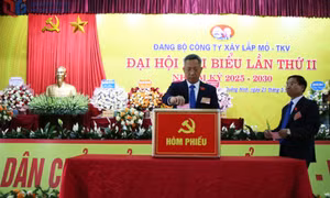 Đảng bộ Công ty Xây Lắp mỏ: Giữ vững vị thế đơn vị hàng đầu trong lĩnh vực đào lò