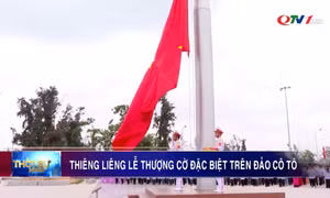 Thiêng liêng Lễ Thượng cờ đặc biệt trên đảo Cô Tô