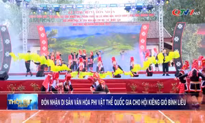 Đón nhận di sản văn hóa phi vật thể quốc gia cho Hội Kiêng gió Bình Liêu