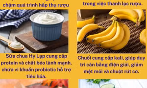 6 thực phẩm nên ăn trước khi uống rượu