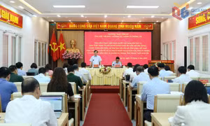 Phó Bí thư Tỉnh ủy Vũ Quyết Tiến làm việc với BTV Thành ủy Móng Cái