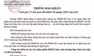 Trường học cảnh báo chiêu trò lừa đảo liên quan đến đăng ký thi tốt nghiệp THPT