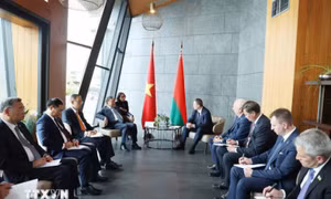 Tổng Bí thư Tô Lâm hội kiến Thủ tướng Belarus Aleksandr Turchin