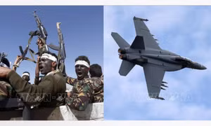 Houthi tự nhận bắn tiêm kích F-18 rơi khỏi tàu sân bay Mỹ
