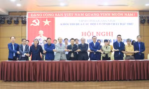 Khối thi đua các Hội có tính chất đặc thù ký kết giao ước thi đua năm 2024