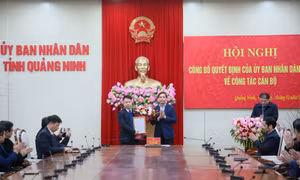 Công bố Quyết định của UBND tỉnh về công tác cán bộ