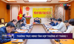 Thường trực HĐND tỉnh họp thường kỳ tháng 1 năm 2024
