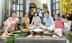 Vợ chồng Lê Khánh - Tuấn Khải đóng phim Tết