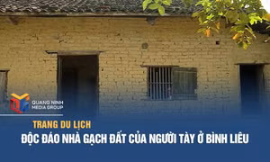 Độc đáo nhà gạch đất của người Tày ở Bình Liêu