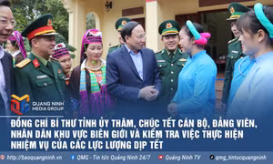 Đồng chí Bí thư Tỉnh ủy thăm, chúc Tết cán bộ, đảng viên, nhân dân khu vực biên giới và kiểm tra việc thực hiện nhiệm vụ của các lực lượng dịp Tết