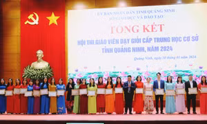 Công nhận 542 "Giáo viên dạy giỏi THCS cấp tỉnh" năm 2024