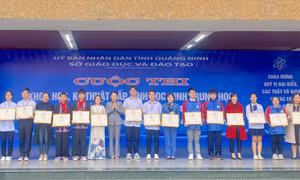Trao giải cuộc thi khoa học, kỹ thuật cấp tỉnh học sinh trung học năm 2023-2024