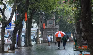 Thời tiết mưa ẩm và sương mù tiếp diễn ở khu vực Bắc Bộ, sáng sớm trời rét