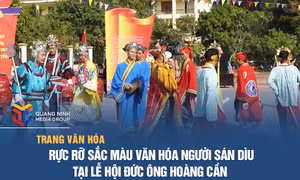Rực rỡ sắc màu văn hóa người Sán Dìu tại lễ hội Đức ông Hoàng Cần