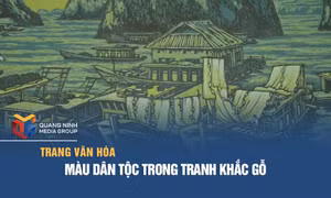 Màu dân tộc trong tranh khắc gỗ